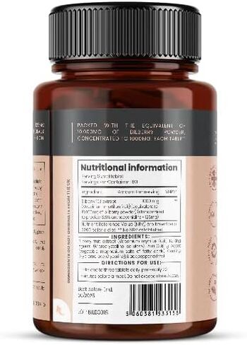 Bilberry Extract 10,000mg x 360 Tablets (2 Bottles) - 10 X More Anthocyanidins per Tablet Than Most Others - and 5mg Black Pepper Extract for 300% Increased Absorption in Saudi Arabia