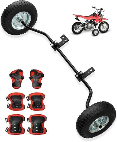 مجموعة عجلات تدريب الدراجة الترابية مناسبة لهوندا CRF50 XR50 Z50 Razor MX500 MX125 MX400 Yamaha PW50 TTR50 KTM 50CC Mini Senior Adenture، عجلات تدريب موتوكروس (الدراجة النارية غير متضمنة) in Saudi Arabia