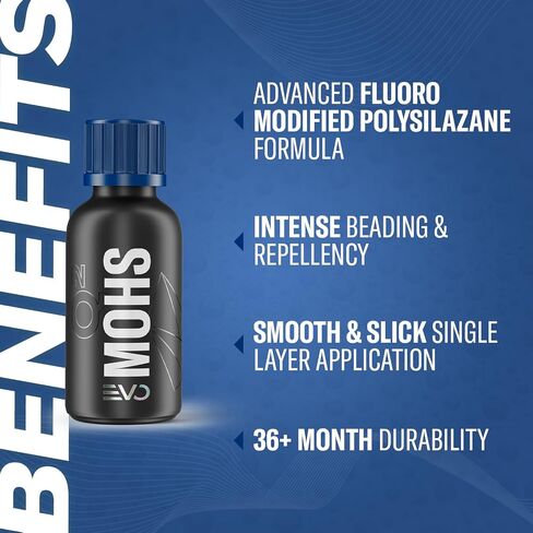 GYEON MOHS EVO 30 ml Ceramic Coating for Cars | The Ultimate DIY GYEON Ceramic Coating | Extremely Slick Fluro Modified Polisylazane Auto Ceramic Coating in Saudi Arabia
