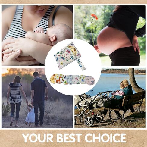 BEECO GIF2U منصات التمريض القابلة لإعادة الاستخدام 14 حزمة، وسادات الثدي قابلة للغسل أساسيات الرضاعة الطبيعية، يجب أن يمتلكها الأطفال حديثي الولادة للأولاد والبنات، أساسيات ما بعد الولادة للأم، فائقة النعومة والامتصاص in Kuwait