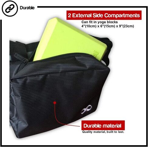 Yoga Mat Tote Bag Supreme and Carriers with Pocket & Zipper, 30" Long, Extra Large, Fit Most Mat Size, Pilates, Gym, Compartment for Yoga Block, Easy Access in Saudi Arabia