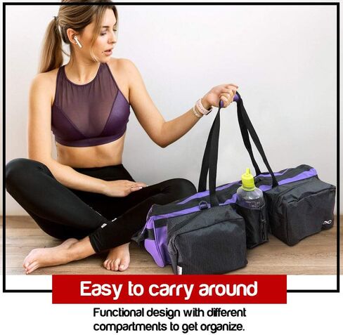Yoga Mat Tote Bag Supreme and Carriers with Pocket & Zipper, 30" Long, Extra Large, Fit Most Mat Size, Pilates, Gym, Compartment for Yoga Block, Easy Access in Saudi Arabia