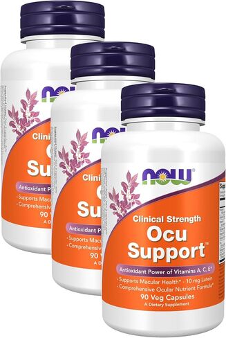 NOW Foods Supplements, Ocu Support™with FloraGLO® Lutein, plus Vitamins A, C and E, 90 Veg Capsules in Saudi Arabia