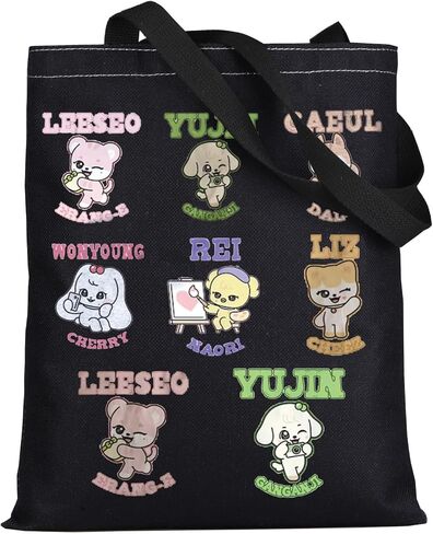 WZMPA Kpop IVE Member Tote Bag Korean Group Fans Gift Gaeul & Yujin & Rei & Wonyoung & Liz & Leeseo Shoulder Bag IVE Merch in Saudi Arabia
