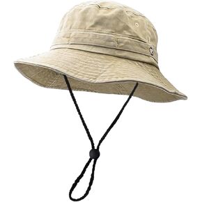 SFHVVPL Unisex Bucket Hat，Sun Hats for Men Beach Hats for Women, Boonie Hat Foldable for UV Protection Hiking Beach Fishing Summer Safari（Green）