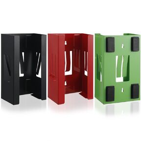 3 Pcs Magnetic Glove Box Holder Magnetic Glove Tissue Dispenser Wall Mounted Floating Holds Boxes of Gloves for Hospital Workshop Garage Kitchen Office Tool Box(Red,green,black)