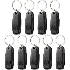 BARRYSAIL USB Rechargeable Keychain Light, 3pcs Mini LED Flashlight with Keyring, Great EDC Tool, Gift for Kids Teens(Blue + Black + Pink)