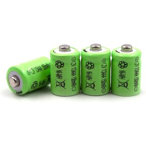 (10-Pack) 1/3AAA 1.2V 150mAh Ni-MH Battery (Button Top) Replacement for Solar Lights Battery, Outdoor Solar Garden Art Light Battery, 1/3AAA-150NM-NT, GP-17AAAH, Sanyo N-50AAA, GP 1/3AAA-170NM