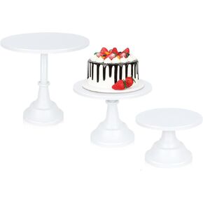 3 Pcs Metal Cake Stand Set 8/10/12 inch Dessert Table Display Perfect for Baby Shower Wedding Birthday (gold)