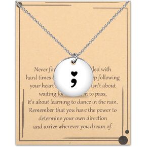 Semicolon Earrings Depression Mental Health Gift Semicolon Gift for Her Depression Jewelry Suicide Awareness Gift