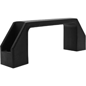 4 Pcs Square Black Plastic Pull Handles 120mm Hole Centers Square Handles, Suitable for Luggage Mechanical Equipment Cabinet Handles