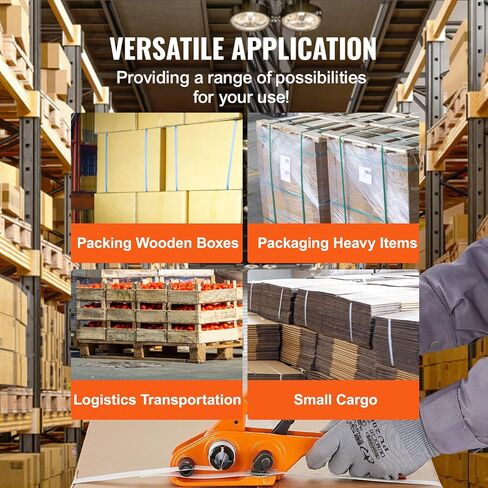VEVOR PP Banding Strapping Kit with Strapping Tensioner Tool, Banding Sealer Tool, 328 ft Length, 100 Metal Seals, Pallet Packaging Strapping Banding Kit, Banding Packaging Strapping for Packing in Saudi Arabia
