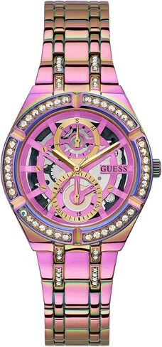 GUESS Women's 36mm Watch - Silver Tone Bracelet Silver Dial Silver Tone Case in Saudi Arabia