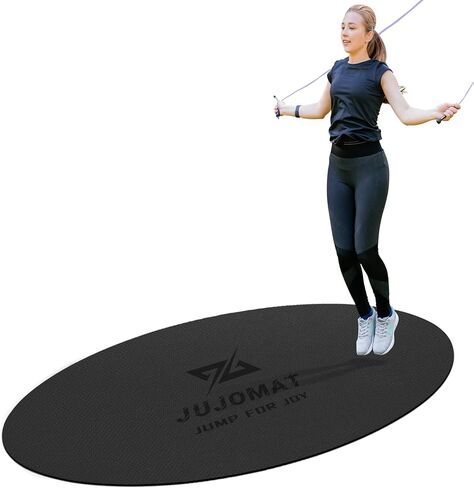 حصيرة حبل القفز الكبيرة مقاس 63 بوصة × 31 بوصة، حصيرة تمرين غير قابلة للانزلاق لحبل القفز في الهواء الطلق في الأماكن المغلقة، وسادة حبل القفز الممتصة للصدمات للحبل المتقاطع، حصيرة اندماج حبل القفز البيضاوية للخرسانة في صالة الألعاب الرياضية المنزلية in Kuwait