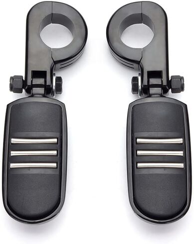 Motorcycle Highway Pegs, Crash Bar Highway Foot Pegs Footrest For Harley Touring Electra Street Glide Road King Sportster Kawasaki 1"(25mm), 1 1/4" (32mm), 1 1/3" (34mm) Engine Guard in Saudi Arabia