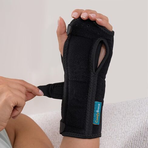 ComfyBrace 2 PACK Nighttime Pain Relief Wrist Brace for Carpal Tunnel, Tendonitis, Arthritis | Fits & Soothes Aches in Both Hands | Palm Cushion Beads for Hot Spots | Breathable Fabric | Right and left hand brace and wrist support for sleeping, tendonitis in Kuwait