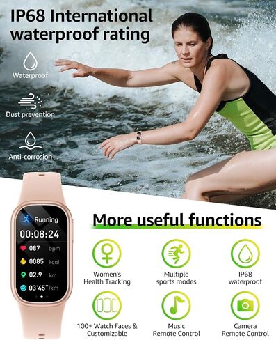 Fitness Tracker (Answer/Dial Call), Smart Watch with 1.47" HD Touch Display, 130+ Sport Modes Activity Tracker with Sleep Monitor, IP68 Waterproof Tracker for Android&iPhone Women Men in Saudi Arabia