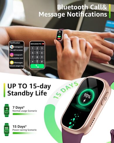 Fitness Tracker (Answer/Dial Call), Smart Watch with 1.47" HD Touch Display, 130+ Sport Modes Activity Tracker with Sleep Monitor, IP68 Waterproof Tracker for Android&iPhone Women Men in Saudi Arabia