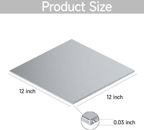 304 Stainless Steel Sheet - 2PCS 6" X 6" X 1/8" Thin Stainless Steel Plate 1/8 Inch Thickness with Protective Film Metal Sheets Shim Stock for Kitchen DIY Crafting (152 x 152 x 3 mm) in Saudi Arabia