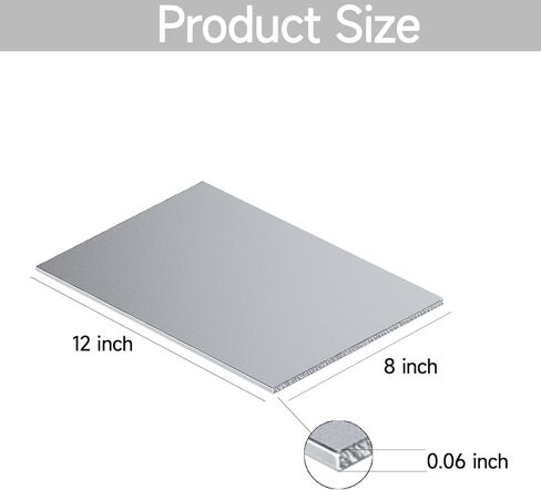 304 Stainless Steel Sheet - 2PCS 6" X 6" X 1/8" Thin Stainless Steel Plate 1/8 Inch Thickness with Protective Film Metal Sheets Shim Stock for Kitchen DIY Crafting (152 x 152 x 3 mm) in Saudi Arabia