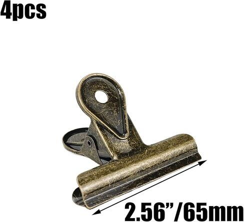 4 قطعة خمر البرونزية معدن البلدغ كليب سبائك الزنك ذيل طويل المفصلي كليب 65 مللي متر/2.56 "للمنزل الشركات مكتب in Kuwait