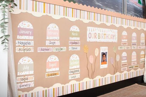 Light Brown Better Than Paper® Bulletin Board Roll and Teacher Created Resources Everyone is Welcome Painted Dots Straight Rolled Border Trim (TCR8912) in Saudi Arabia