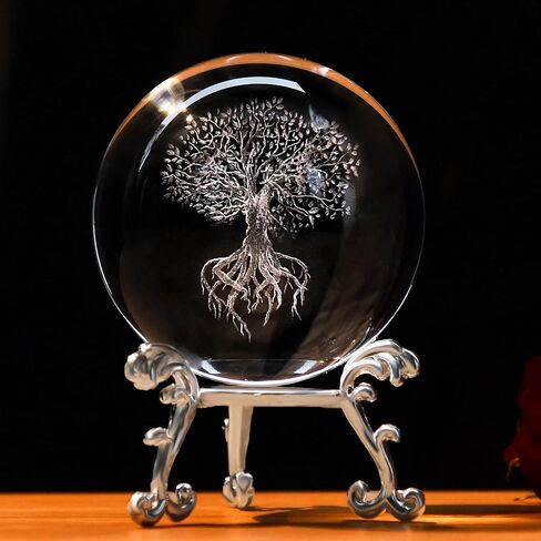 IFOLAINA 3D Cat Themed Gifts for Women Decor for Cat Lovers Cat Mom Crystal Ball Cat Related Sympathy Figurines Presents Cat Decorative Globe Decor with Stand in Kuwait