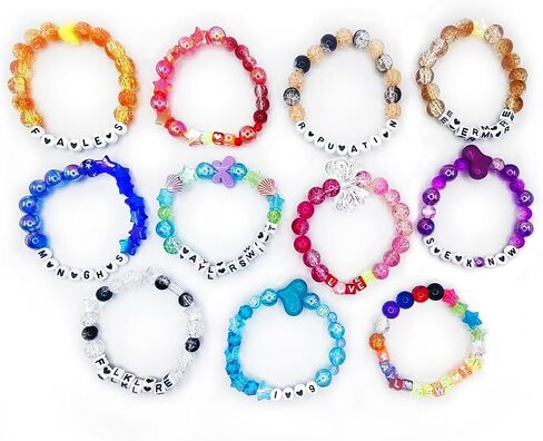 Concert Bracelets Exchange Inspired Friendship Bracelets Set, Album Themed Bracelets for Singer Tour Concer, Tour Accessories Nameplate Bracelet TS Fans in Saudi Arabia