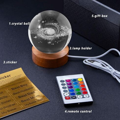Decorative Ball 3D Solar System Crystal Ball Model Gift Space Astronomy Gift Planets Multicolor Universe Globe Ball Science Astrophysics in Saudi Arabia