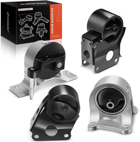A-Premium Set of 4 Engine Motor Mount and Transmission Mount Kit Compatible with Nissan Altima 2002 2003 2004 2005 2006 L4 2.5L, Automatic Transmission, Replace# A7340 A7341 A7342 A7343 in Kuwait
