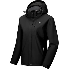 Little Donkey Andy Women's Waterproof Rain Jacket Hooded Raincoat for Travel Hiking Golf