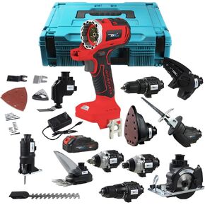 NEWONE 20V MAX MATRIX Drill، مجموعة أدوات الطاقة، مجموعة 12 أداة، مجموعة أدوات لاسلكية، 2x 2.0AH بطاريات وشاحن واحد