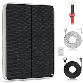 Grounding Mat with 2 Grounding Cords for Improving Sleep, Grounding Sheet with Test Pen, Grounding Mat for Pain Relief, Wellness,