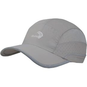 RRvane Running Cap UPF50+ Quick Dry Outdoor Sports Hat Reflective Lightweight Unstructured Baseball Cap for Men Women