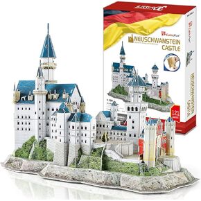 CubicFun 3D Puzzle for Adults Paris Eiffel Tower, Home Decor 38" H Building Toys Hard Puzzles for Adults, 314 Pieces Romantic Gifts for Women Men,Crafts for Adults/Birthday/Anniversary/Teacher Gift
