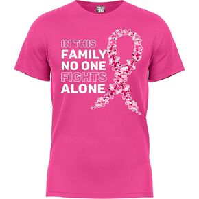 fresh tees in This Family No One Fight Alone T-Shirt | Breast Cancer Awareness Shirts for Women/Men