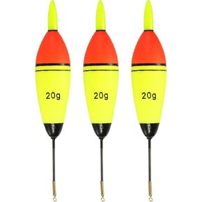 PATIKIL 0.7oz Lighted Fishing Slip Bobbers, 5 Pack EVA Light Up in Green Fishing Float for Night Fishing