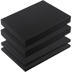 NEBIL 4 Pcs Pick And Pluck Foam 16 X 12 X 2 Inch Pick Apart Foam Cuttable Foam For Cases Craft Foam Tool Box Foam Insertfor Cases Packing Padding Camera Game Box Gun Case Foam Toolbox Storage