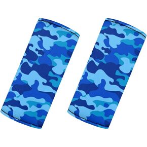 Belidome Blue Camo Luggage Handle Wrap Army for Suitcase for Traveling Luggage Identifier/Handle Cover/Marker/Grips/Tag with Camouflage Print for Men Boys
