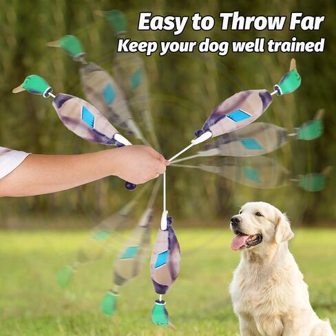 fingig 2 Pcs Duck Dummy Bumper Toys for Hunting Retriever Dog Training, Dog Retriever Outdoor Training Toy ，Hunting Duck Recognition Trainers, Foam Pet Interactive Toys in Kuwait