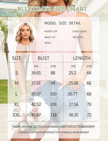 Bluetime المرأة تانك القمم العيينة التطريز الصيف بلايز بلا أكمام عالية الرقبة فضفاضة قمصان فلوي عادية in Kuwait