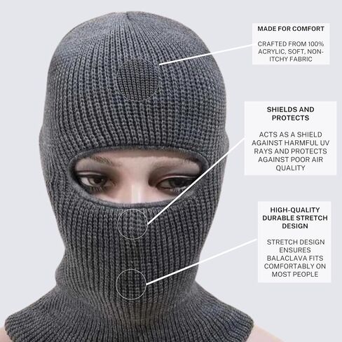 قناع تزلج بالاكلافا بفتحة واحدة للرجال والنساء، قناع وجه مقاوم للرياح للرياضات الخارجية، برتقالي in Kuwait