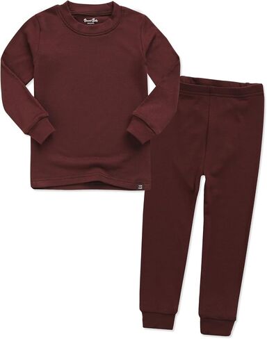 VAENAIT 6M-12Y Toddler Toddler Kids Toddler Girls Boys Soft Comfy Modal Tencel Solid Raglan Sleepwear Pajamas Pjs 2pcs Set in Saudi Arabia