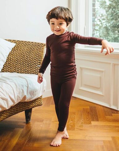 VAENAIT 6M-12Y Toddler Toddler Kids Toddler Girls Boys Soft Comfy Modal Tencel Solid Raglan Sleepwear Pajamas Pjs 2pcs Set in Saudi Arabia