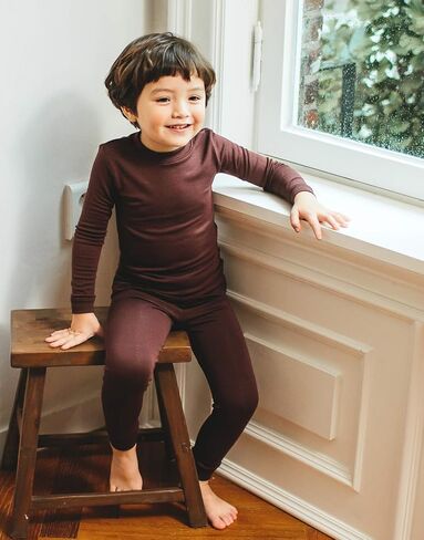 VAENAIT 6M-12Y Toddler Toddler Kids Toddler Girls Boys Soft Comfy Modal Tencel Solid Raglan Sleepwear Pajamas Pjs 2pcs Set in Saudi Arabia
