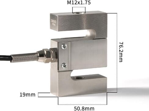 S Type Load Cell Sensor,Portable High Precision Tension and Compression Sensor,S Beam for Test Force Weight Pressure Scale,Accuracy 0.02% with 3m Cable (1T) in Kuwait
