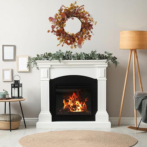 Fall Wreaths for Front Door Autumn Door Wreath 22 inch with Pumpkins,Maple Leaves,Lamb Ear Leaves for Indoor Outdoor Farmhouse Home Porch Wall Window Festival Wedding Decor in Saudi Arabia