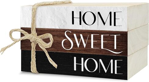 كتب زخرفية لديكور المنزل، مجموعة كتب خشبية ريفية لديكور الطاولة، كتب ديكور منزلي جميل لرف كتب غرفة المعيشة، ديكور كتب مكدسة في المزرعة (L10) in Kuwait