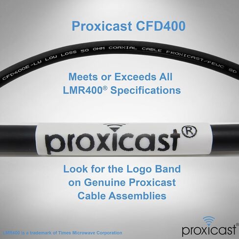 Proxicast 3 ft N Male to N Male Premium 240 Series Low-Loss Coaxial Cable (50 Ohm) for 4G LTE, 5G Modems/Routers, Ham, ADS-B, GPS, RF Radio to Antenna or Surge Arrester Use (ANT-180-201-03) in Saudi Arabia