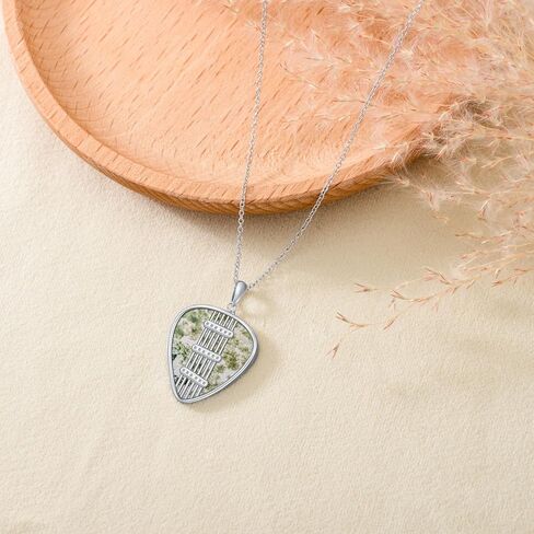 PELOVNY Clarinet Necklace S925 Sterling Silver Clarinet Pendant Music Necklace Music Jewelry Gifts Clarinet Gifts for Women Girls in Kuwait